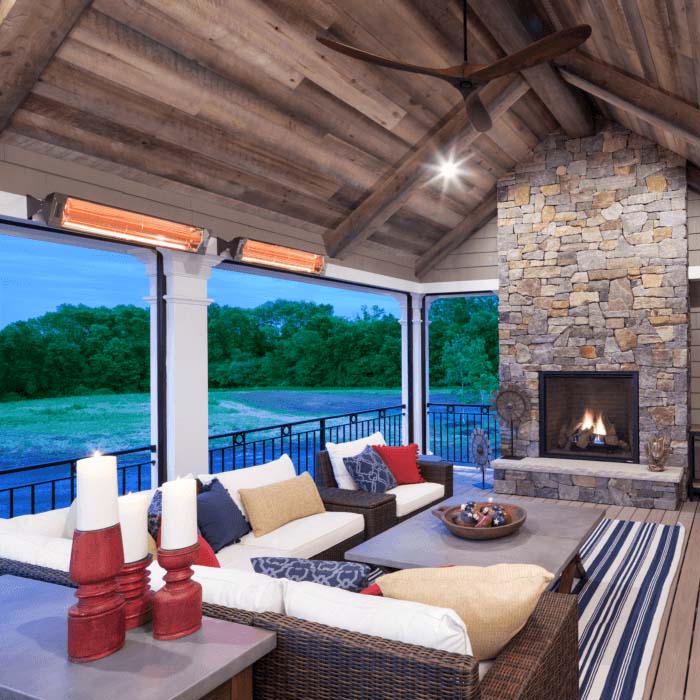 Infratech WD-5048SS All-Weather Stainless Steel Heater, Double-Element Fixture, 39", 5000 W, 480 V – Part #21-2220