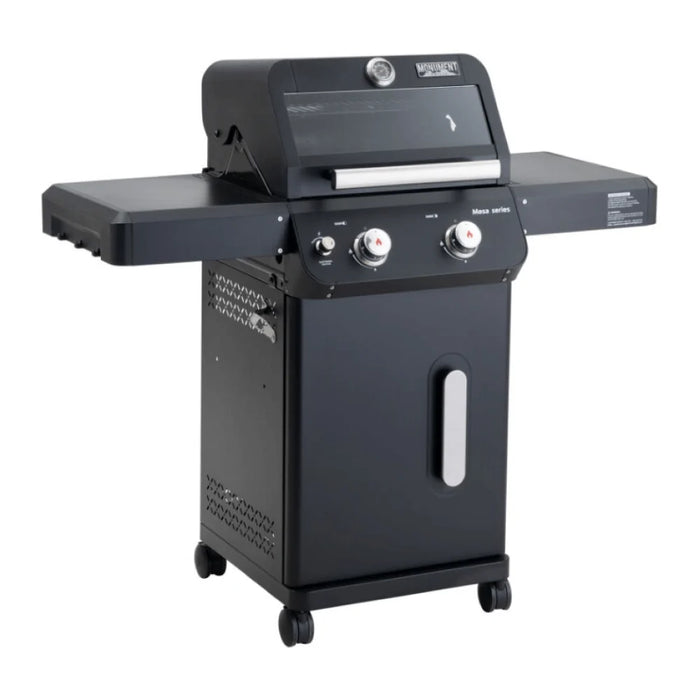 Monument Grills Mesa 220 Black Foldable 2-Burner Propane Gas Grill