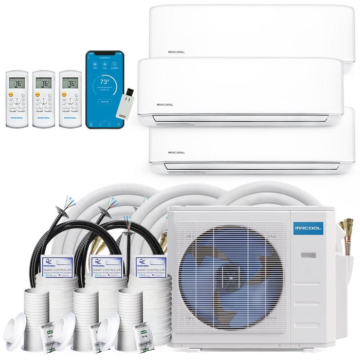 MRCOOL DIY 5th Gen Multi-Zone 3-Zone 27,000 BTU 23 SEER2 (6K + 6K + 9K) Ductless Mini-Split Air Conditioner and Heat Pump
