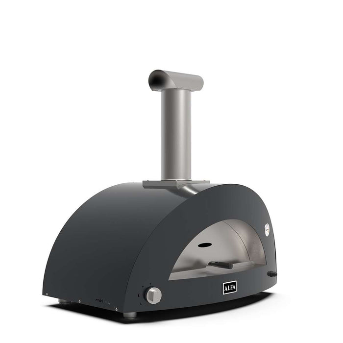 Alfa Moderno 3 Pizze Natural Gas Outdoor Pizza Oven FXMD-3P-MGRIA-U – Anthracite Grey, 3-Pizza Capacity, Countertop, 1,000 °F Max Temp