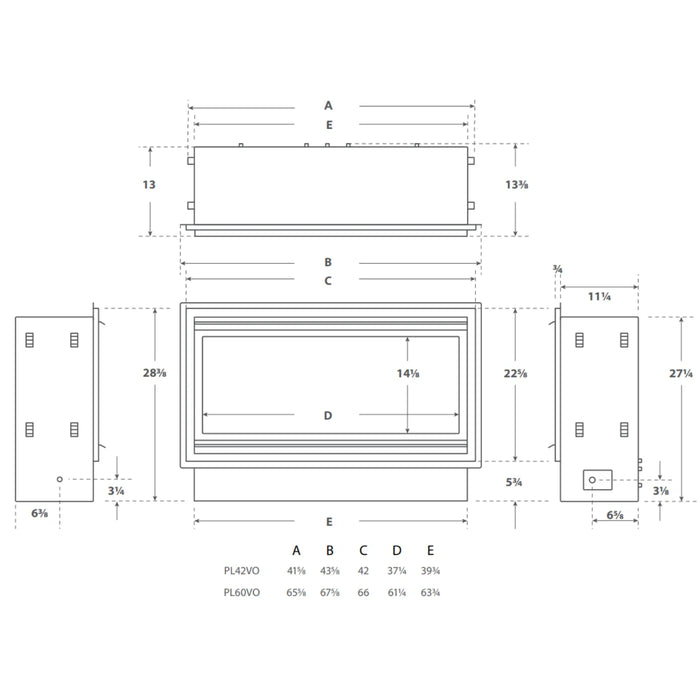 Montigo PL60 Outdoor Vent-Free 60" Stainless Steel Gas Fireplace PL60VOLE HSI Propane