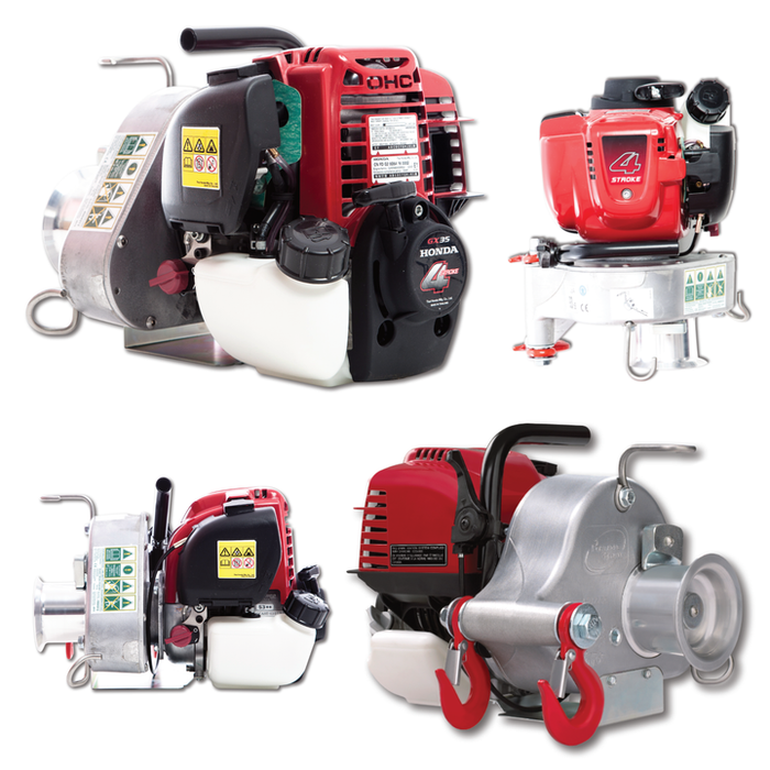 Portable Winch PCW3000-A Gas-Powered Pulling Winch – Honda GX35 Engine Lightweight Capstan Winch