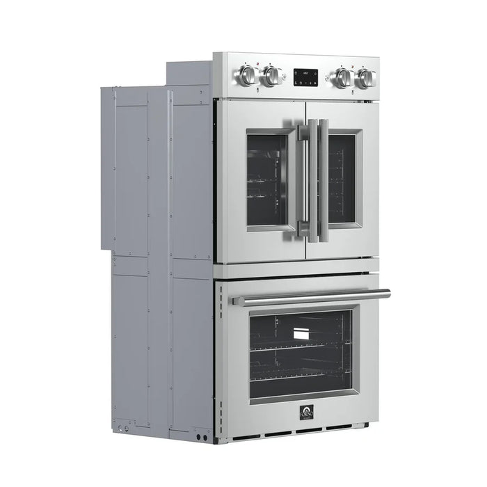 Forno Asti FBOEL1340-30 30" Built-In Double Electric Wall Oven – 7.36 Cu. Ft., Dual True Convection, Air Fry, Stainless Steel, 240V