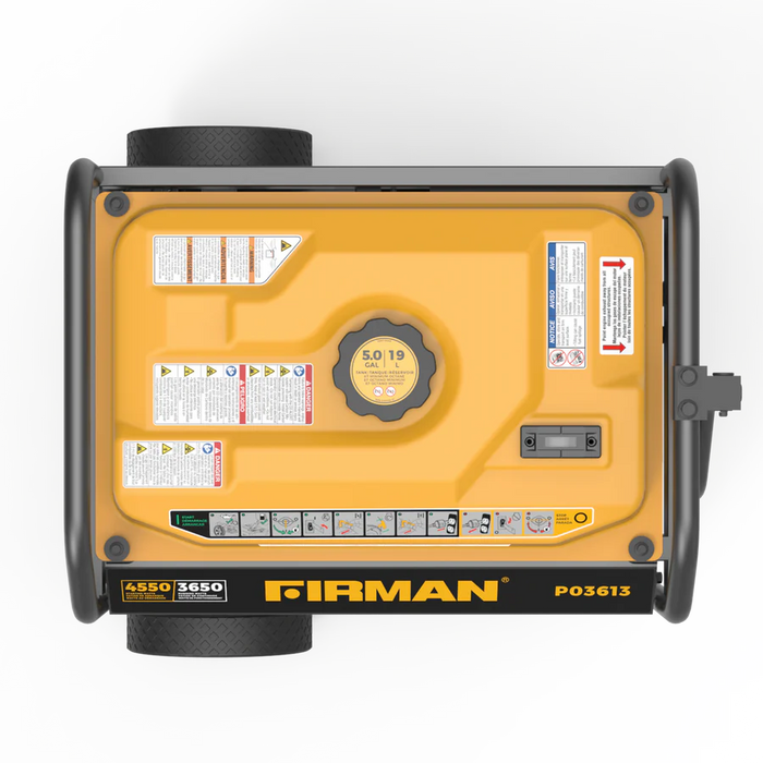 Firman Power Equipment P03613 4550W Gas Portable Generator with Recoil Start, 120V, CO Alert