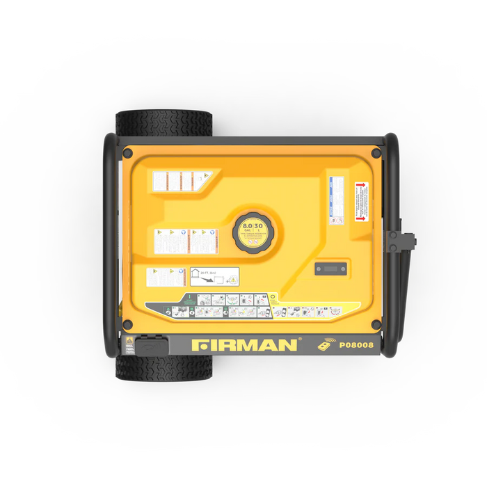 Firman Power Equipment P08008 10000W Gas Portable Generator with Remote Start, 8000W Running, 120/240V, Wheel Kit