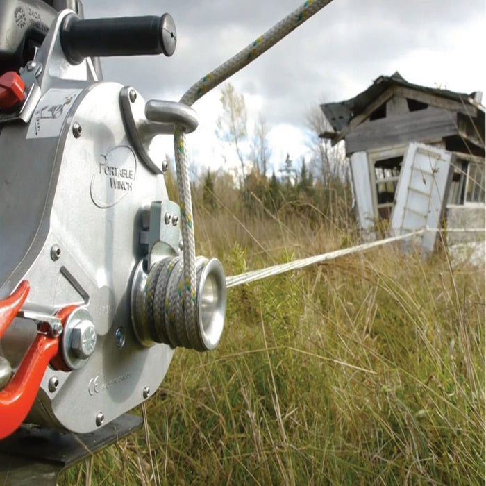 Portable Winch PCW5000-A Gas-Powered Pulling Winch – Honda GXH50 Engine Heavy-Duty Capstan Winch