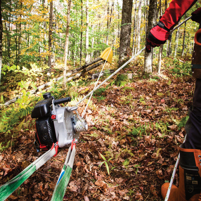 Portable Winch PCW5000-A Gas-Powered Pulling Winch – Honda GXH50 Engine Heavy-Duty Capstan Winch