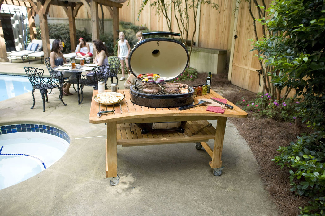 Primo X-Large Charcoal Ceramic Grill Head Only | Oval Kamado Style BBQ Grill