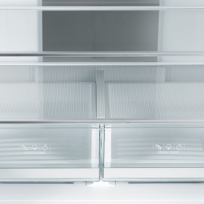 Cosmo 30-Inch Vista Collection 17.5 Cu. Ft. Counter Depth 3-Door French Door Refrigerator in Matte Black (COS-RFFV183RBK)