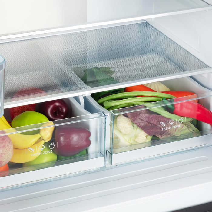 Cosmo 30-Inch Vista Collection 17.5 Cu. Ft. Counter Depth 3-Door French Door Refrigerator in Matte Black (COS-RFFV183RBK)