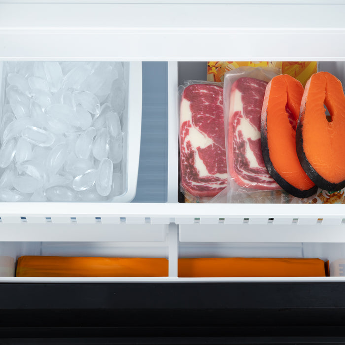 Cosmo 30-Inch Vista Collection 17.5 Cu. Ft. Counter Depth 3-Door French Door Refrigerator in Matte Black (COS-RFFV183RBK)