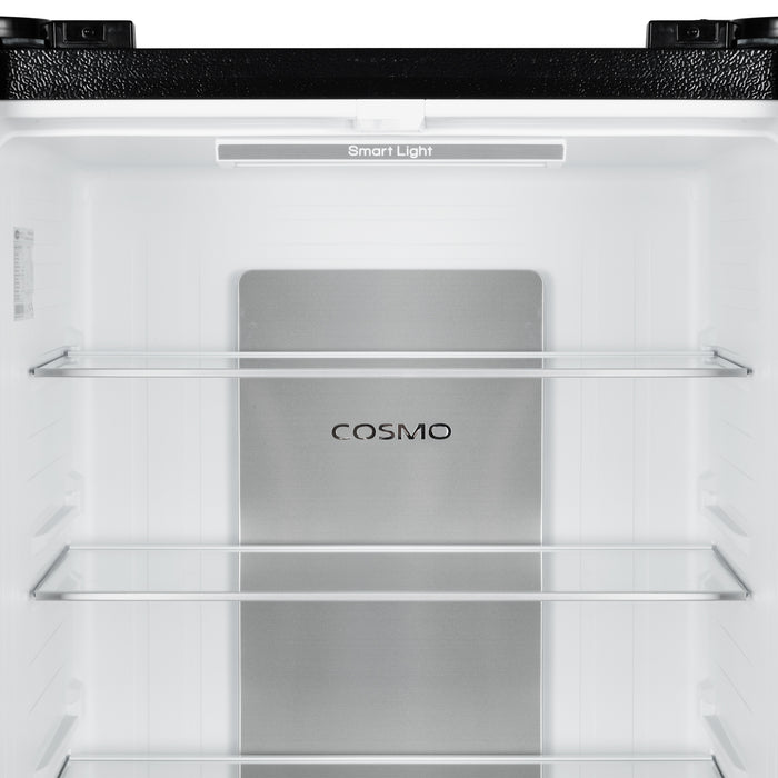 Cosmo 30-Inch Vista Collection 17.5 Cu. Ft. Counter Depth 3-Door French Door Refrigerator in Matte Black (COS-RFFV183RBK)
