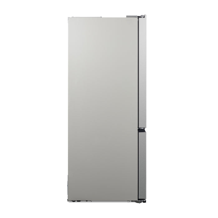 Cosmo 30-Inch Vista Collection 17.5 Cu. Ft. Counter Depth 3-Door French Door Refrigerator with Recessed Handles in Stainless Steel (COS-RFFV183RS)