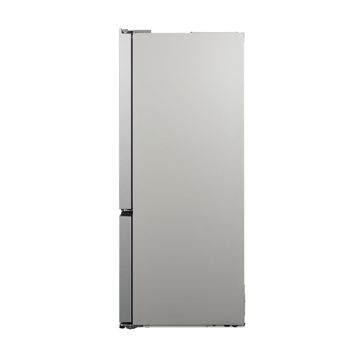 Cosmo 30-Inch Vista Collection 17.5 Cu. Ft. Counter Depth 3-Door French Door Refrigerator with Recessed Handles in Stainless Steel (COS-RFFV183RS)