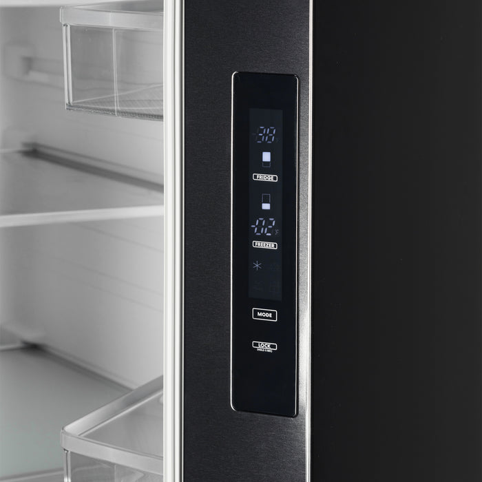 Cosmo 36-Inch Vista Collection 27.4 Cu. Ft. Counter Depth 3-Door French Door Refrigerator in Matte Black (COS-RFFV283RBK)