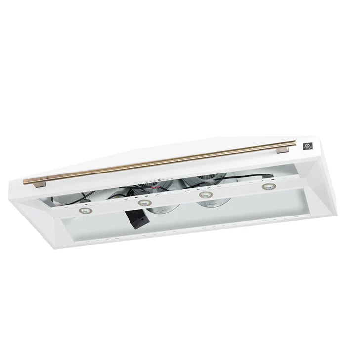 Forno Aria 60-Inch Wall-Mounted Range Hood, White with LED Lighting – Model FRHWM5095-60WHT