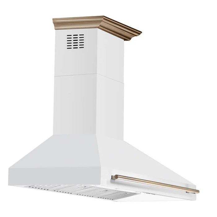 Forno Aria 60-Inch Wall-Mounted Range Hood, White with LED Lighting – Model FRHWM5095-60WHT