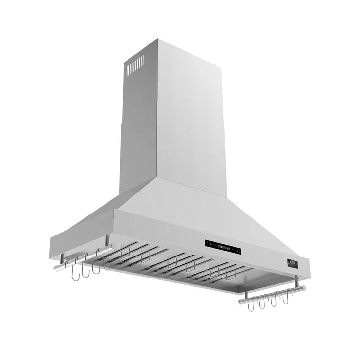 Forno Venezia 48-Inch Wall-Mounted Range Hood with Touch Controls & Baffle Filters – FRHWM5503-48