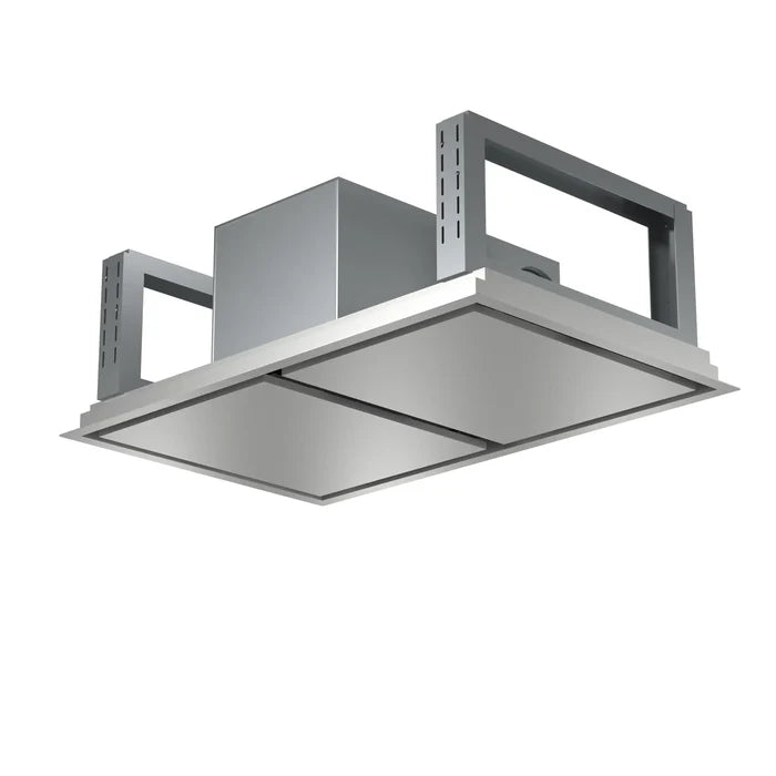 Forno Arezzo 44″ Recessed Ceiling Range Hood – 1200 CFM Dual Motors, Hybrid Filters & Remote Control, Stainless Steel (FRHRE5312-44)
