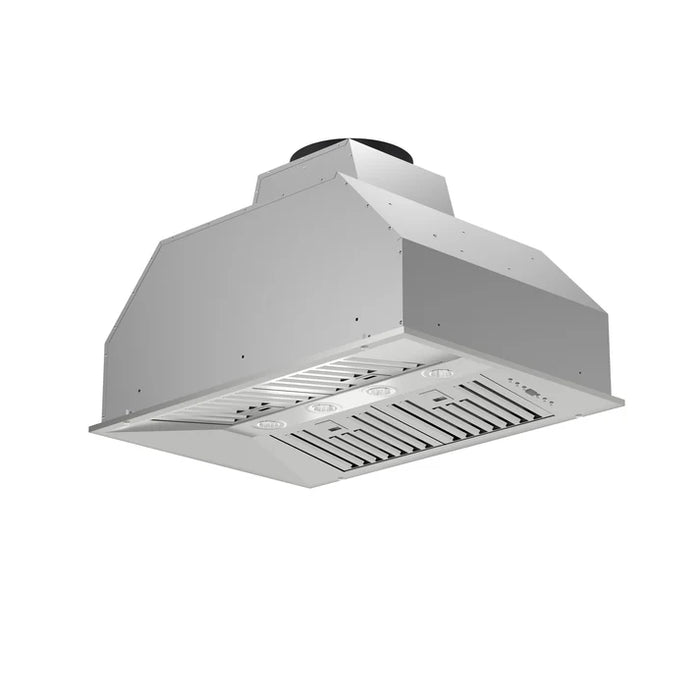 Forno Altilia 36-Inch Insert Range Hood, Stainless Steel with LED Lighting and Baffle Filters – Model FRHRE5337-36