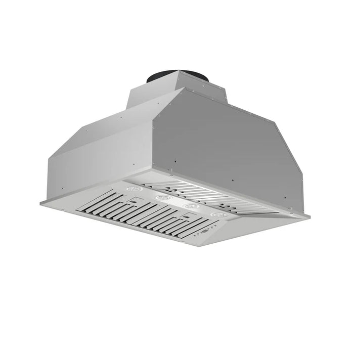 Forno Altilia 36-Inch Insert Range Hood, Stainless Steel with LED Lighting and Baffle Filters – Model FRHRE5337-36