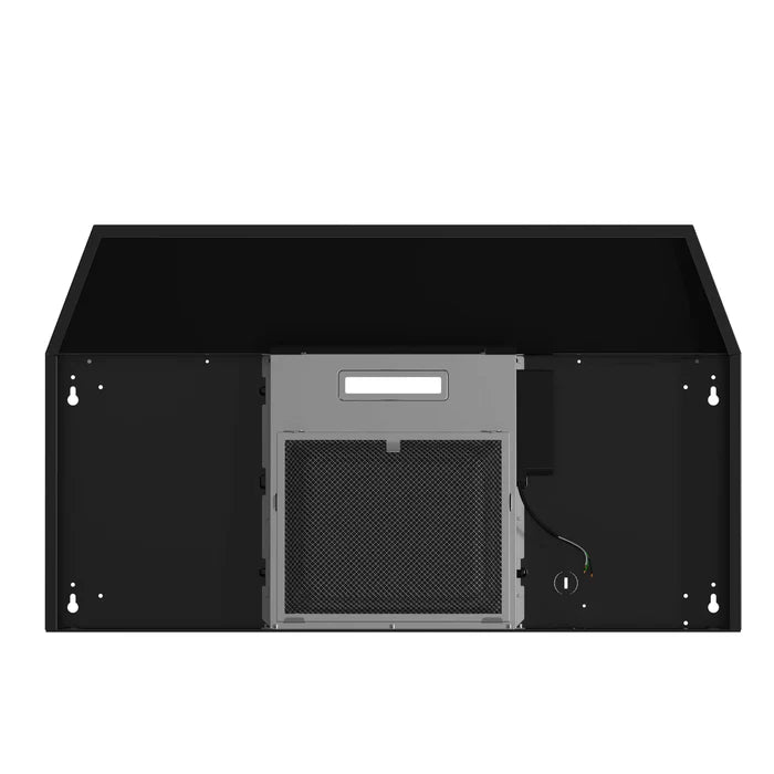 Forno Cappa 30-Inch Under Cabinet Range Hood, Black, 200 CFM, Convertible with LED Lighting – Model FRHUC5200-30BLK