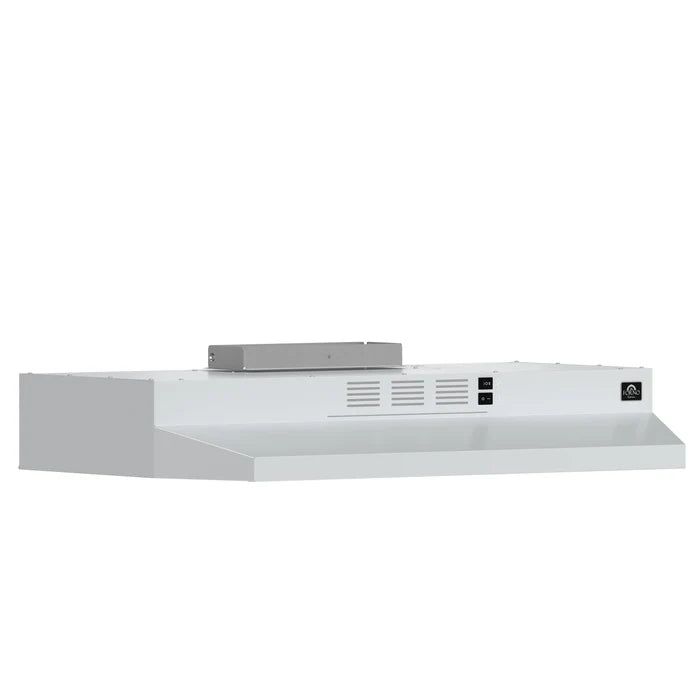 Forno Cappa 30-Inch Under Cabinet Range Hood, White, 200 CFM, Convertible with LED Lighting – Model FRHUC5200-30WHT