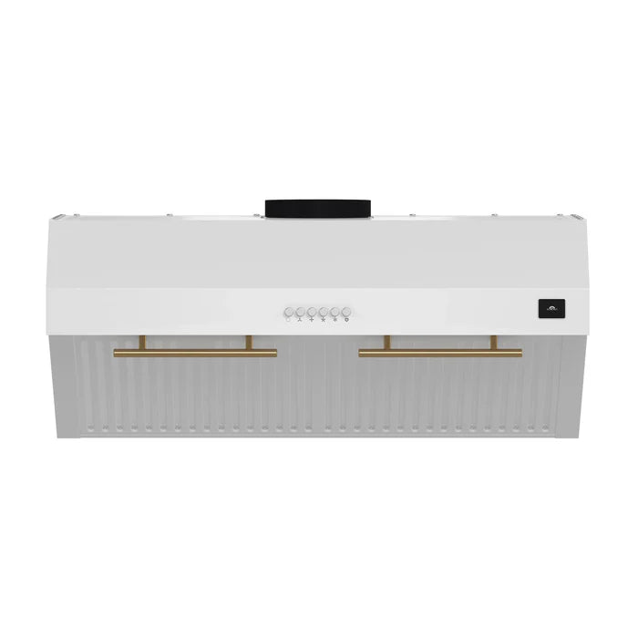 Forno Bari Espresso 30-Inch Under Cabinet Range Hood, White, 600 CFM with LED Lighting – Model FRHUC5255-30WHT
