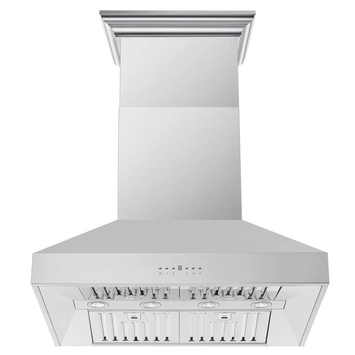 Forno Orvieto 36-Inch Wall Mount Range Hood, Stainless Steel, Heavy Duty with LED Lighting – Model FRHWM5094-36