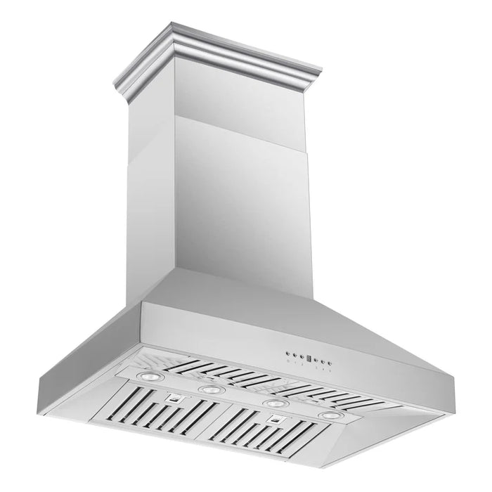 Forno Orvieto 36-Inch Wall Mount Range Hood, Stainless Steel, Heavy Duty with LED Lighting – Model FRHWM5094-36
