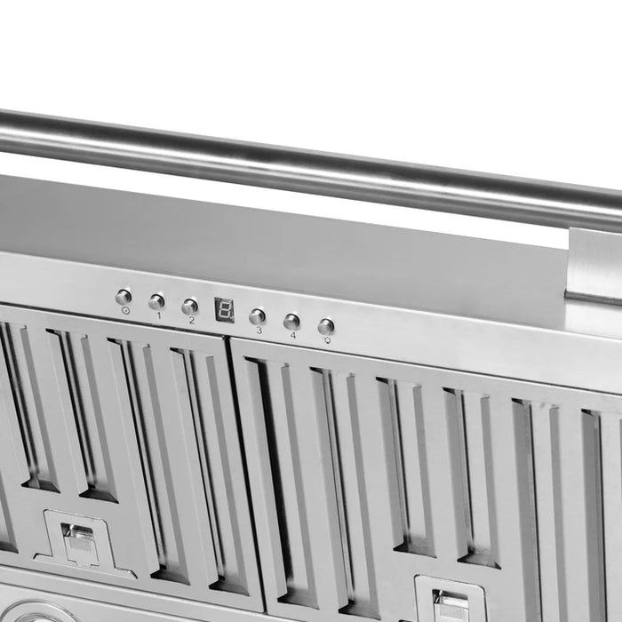 Forno Aria 30-Inch Wall-Mounted Range Hood, Stainless Steel with LED Lighting – Model FRHWM5095-30