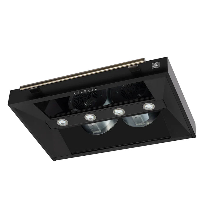 Forno Aria 36-Inch Wall-Mounted Range Hood, Black with LED Lighting – Model FRHWM5095-36BLK