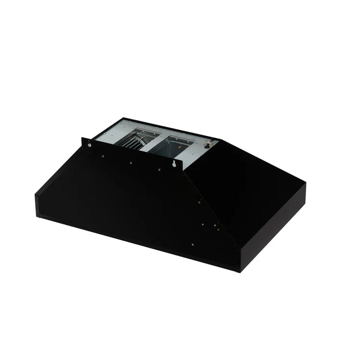 Forno Aria 36-Inch Wall-Mounted Range Hood, Black with LED Lighting – Model FRHWM5095-36BLK