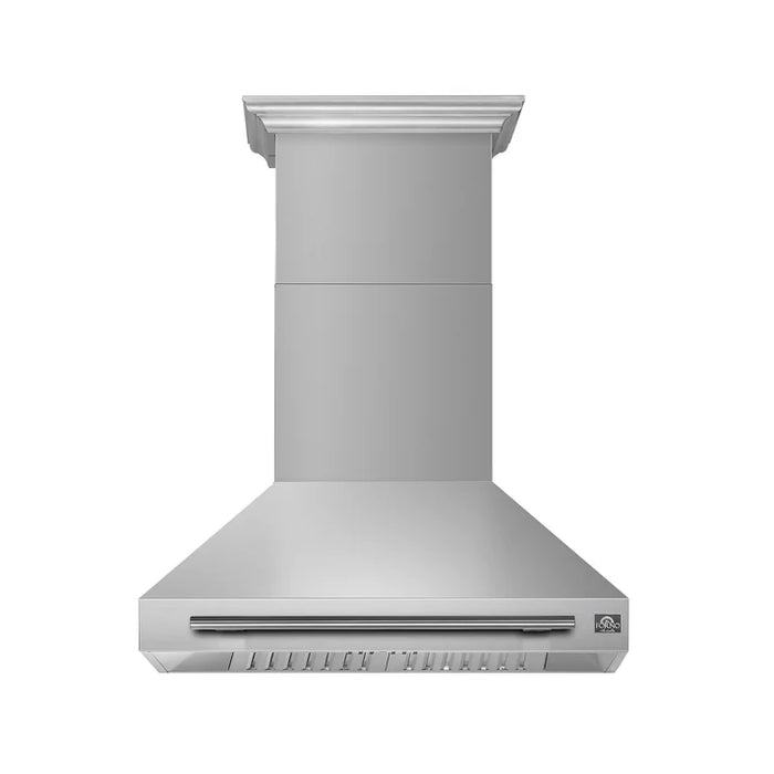 Forno Aria 36-Inch Wall-Mounted Range Hood, Stainless Steel with LED Lighting – Model FRHWM5095-36