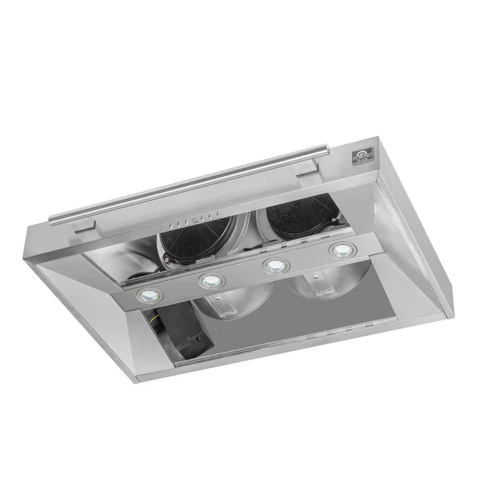 Forno Aria 36-Inch Wall-Mounted Range Hood, Stainless Steel with LED Lighting – Model FRHWM5095-36