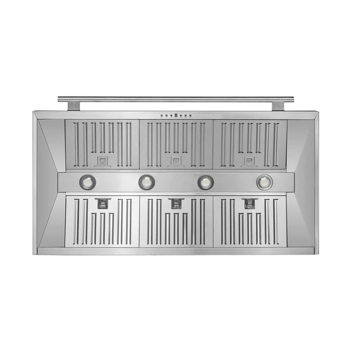 Forno Aria 48-Inch Wall-Mounted Range Hood, Stainless Steel with LED Lighting – Model FRHWM5095-48