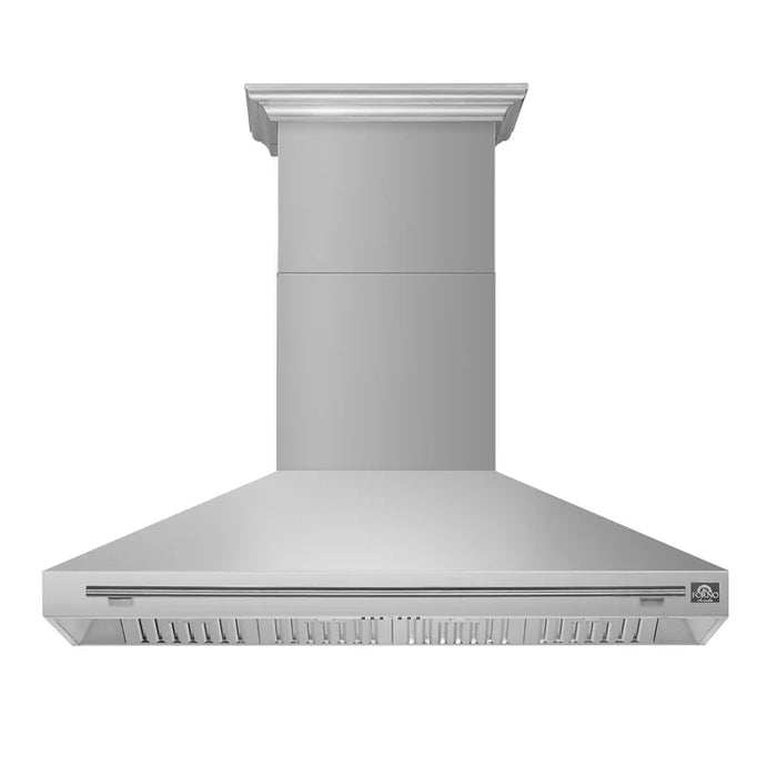 Forno Aria 60-Inch Wall-Mounted Range Hood, Stainless Steel with LED Lighting – Model FRHWM5095-60