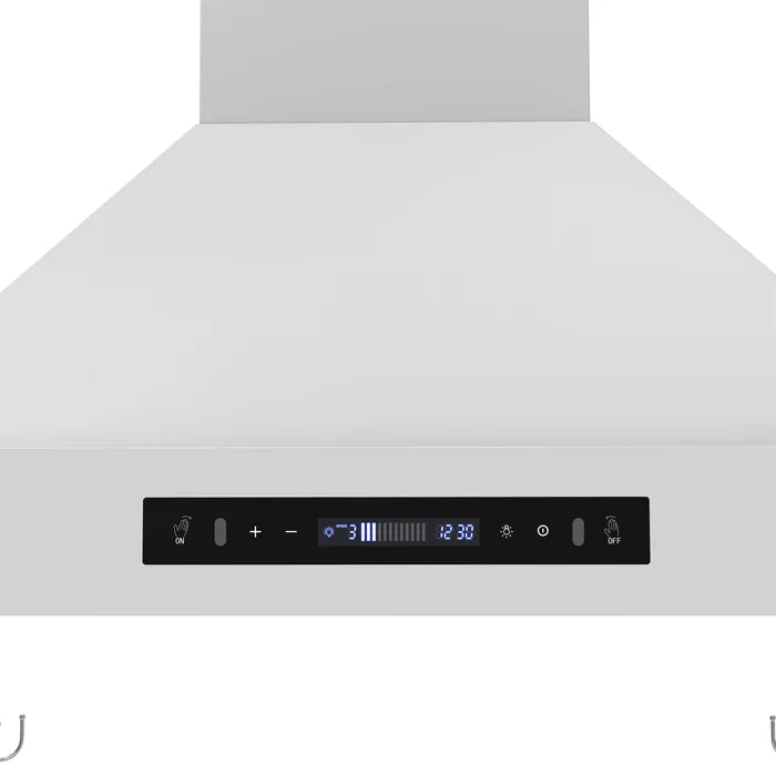 Forno Venezia 30-Inch Wall-Mounted Range Hood in White with Touch Controls & Baffle Filters – FRHWM5503-30WHT