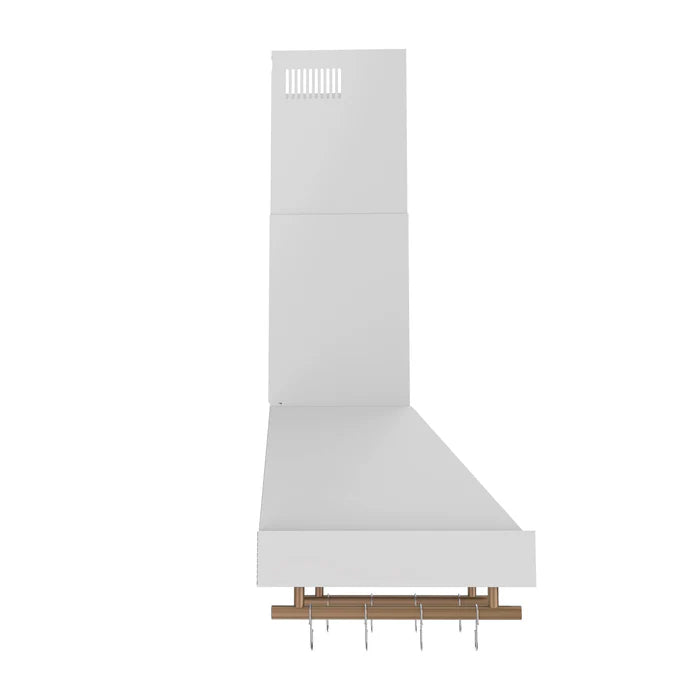 Forno Venezia 30-Inch Wall-Mounted Range Hood in White with Touch Controls & Baffle Filters – FRHWM5503-30WHT