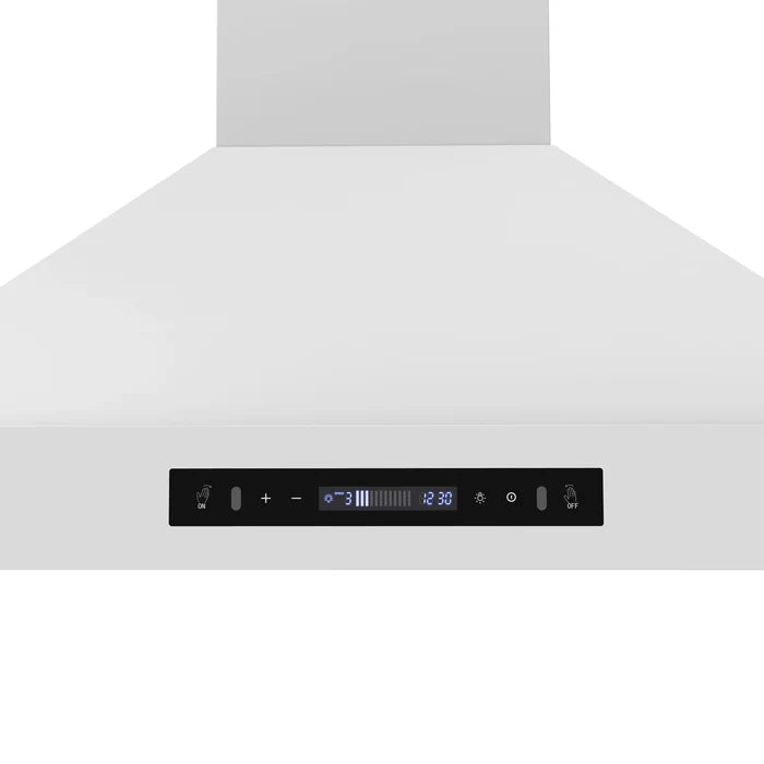 Forno Venezia 36-Inch Wall-Mounted Range Hood in White with Touch Controls & Baffle Filters – FRHWM5503-36WHT