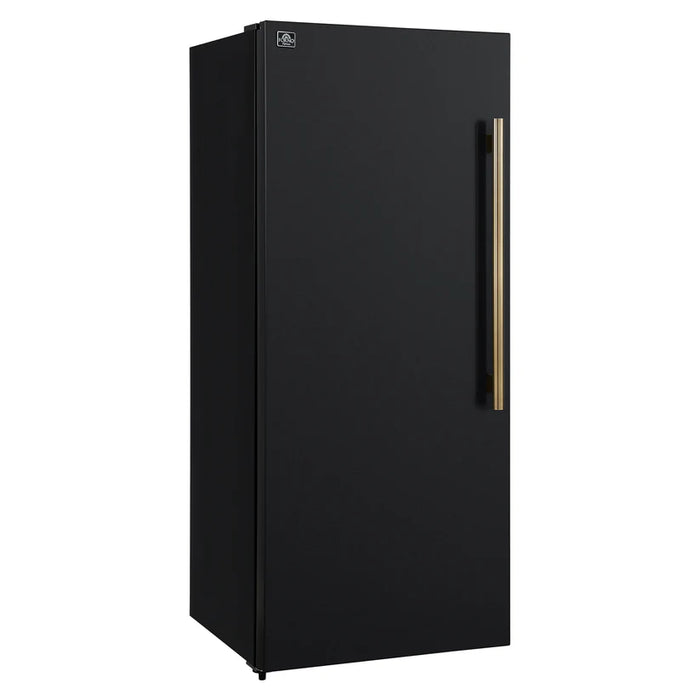 Forno Maderno FFFFD1722-28BLK-LS 28″ Convertible Freestanding Refrigerator/Freezer, Black, Left Swing, 13.6 cu ft