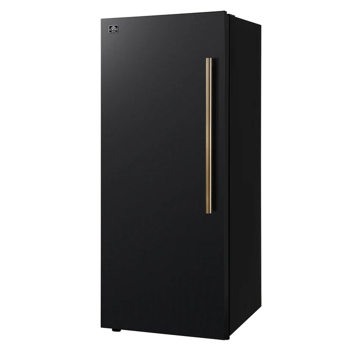 Forno Maderno FFFFD1722-28BLK-LS 28″ Convertible Freestanding Refrigerator/Freezer, Black, Left Swing, 13.6 cu ft