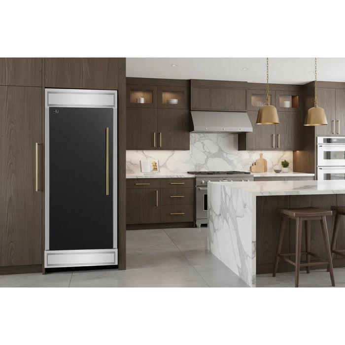 Forno Maderno FFFFD1722-32LMG-BLK 28″ Built-In Convertible Refrigerator/Freezer, Left Swing, Black, 13.6 Cu. Ft.