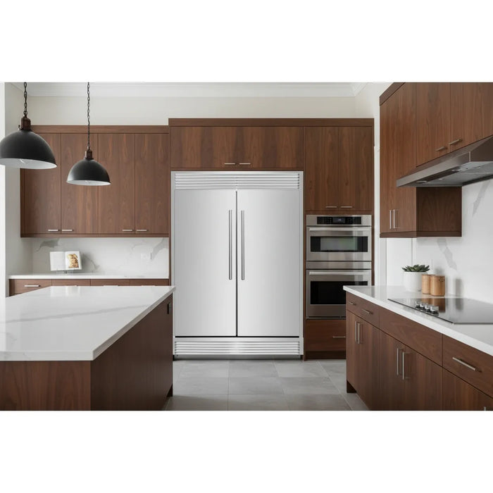 Forno Maderno FFFFD1722-60SG 60″ Built-In Convertible Refrigerator/Freezer Set, Stainless Steel, 27.2 Cu. Ft.