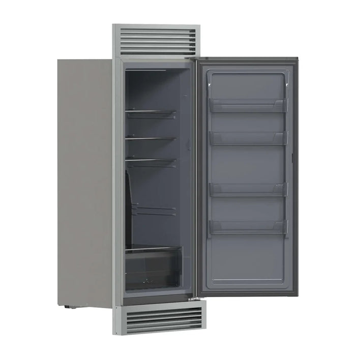 Forno Fortezza FFFFD1738-32RSG 32″ Built-In Right-Swing Convertible Refrigerator/Freezer, Stainless Steel, 14 Cu. Ft., Total No-Frost, Decorative Trim Grill