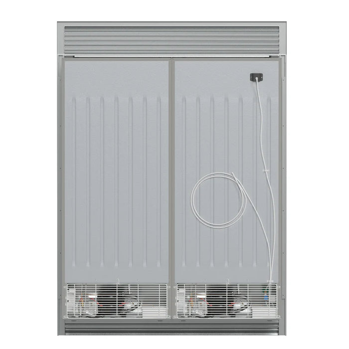 Forno Fortezza FFFFD1738‑60SG 60″ Built‑In Convertible Refrigerator/Freezer Set, Stainless Steel, Total No Frost, Automatic Ice Maker