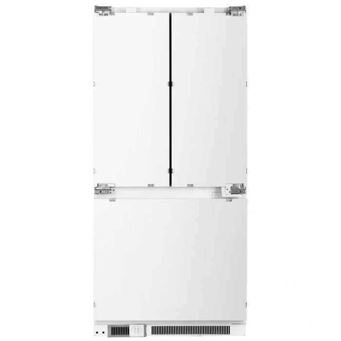 Forno Rivestito FFRBI1811‑36FR 36″ Panel Ready Built‑In French Door Refrigerator, 15.5 cu ft