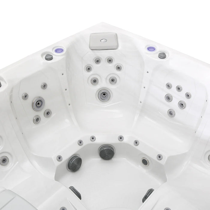 Empava EMPV‑SPA3550 Freestanding Luxury 6‑Person Outdoor Hot Tub