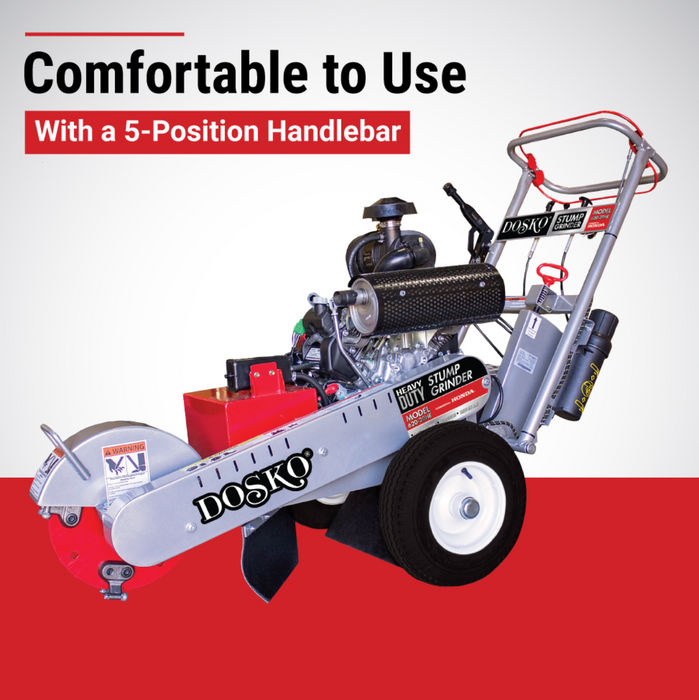 Dosko 620-20HE Stump Grinder 20 HP Walk-Behind Gas Powered with Honda GX630 Engine