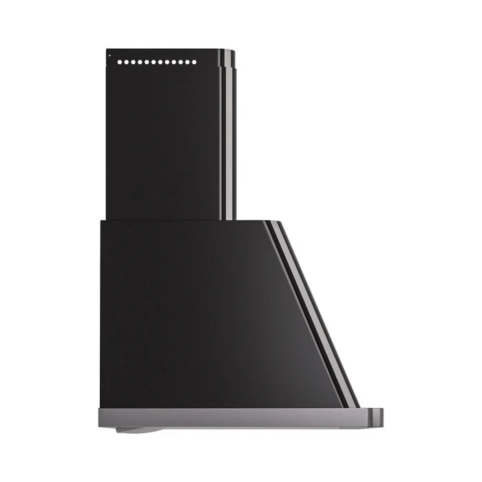 Ilve UAM90BK 36" Wall Mount Range Hood Glossy Black with 600 CFM Blower SKU: UAM90BK